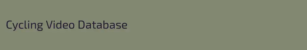 Cycling Video Database